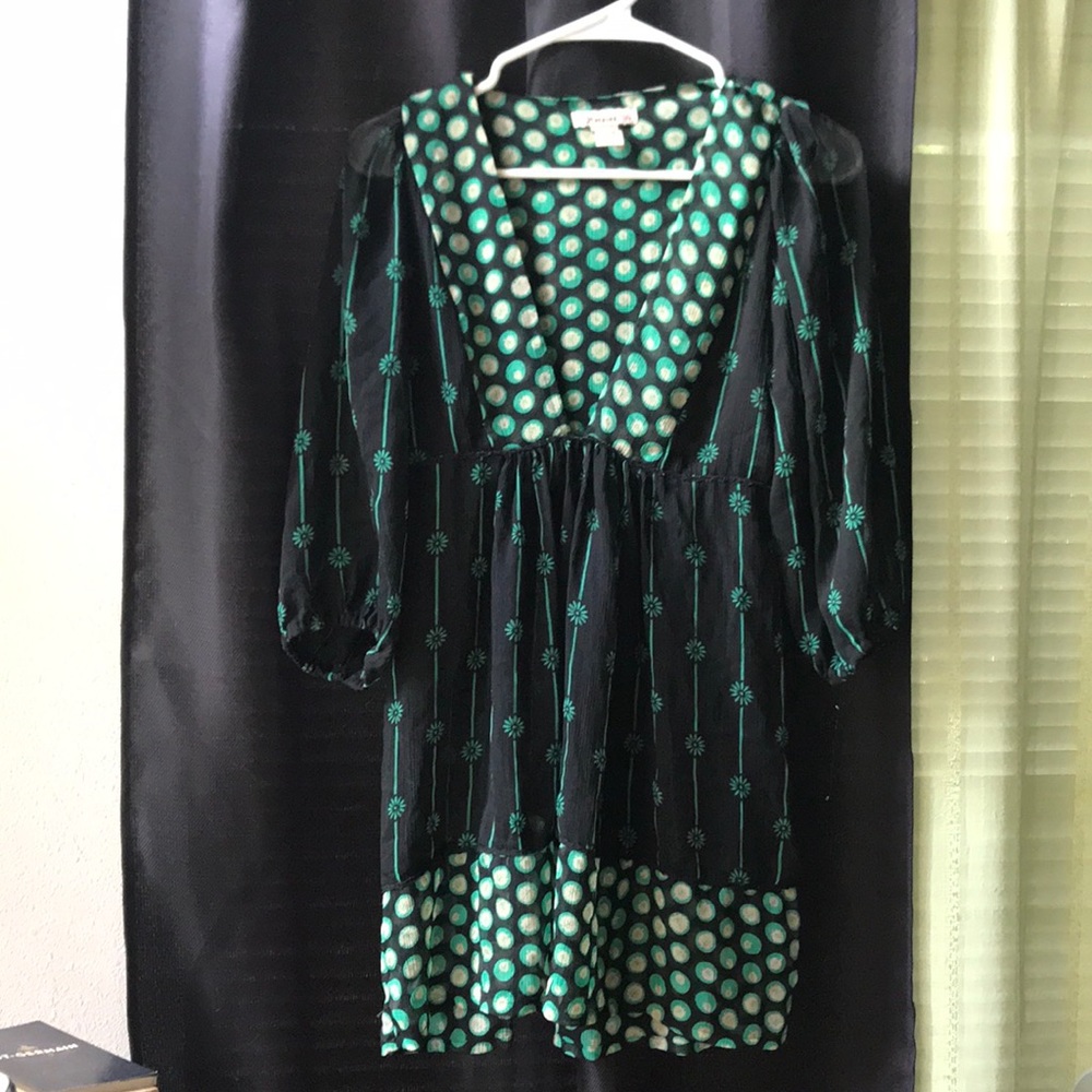 Black and green tunic/dress